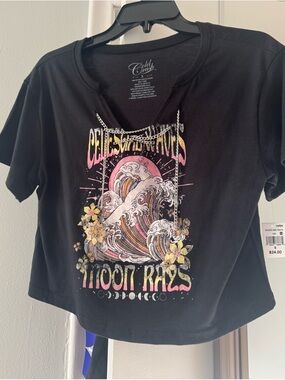 Moon Phases Crop Tee